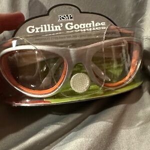 RSVP International Grillin' Goggles - Orange and Gray. New in Box